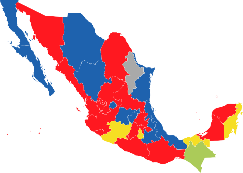 Pan - Mapa Mexico Partidos Politicos - Free Transparent PNG Download ...