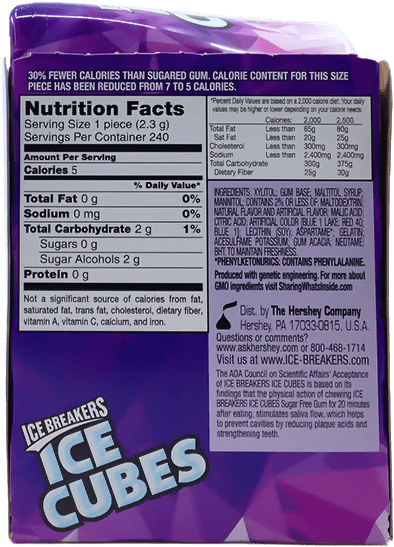 Download Ice Breakers Ice Cubes Arctic Grape 6 Packs 40 Cubes - Paper ...