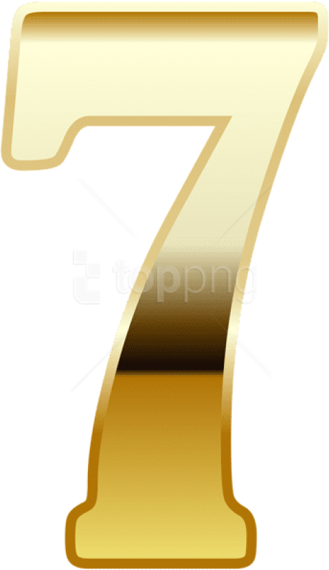 Download Download Gold Number Seven Clipart Png Photo Number Seven