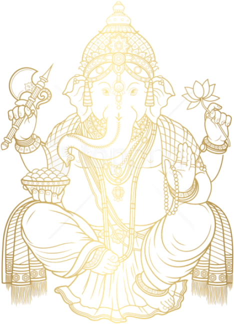 Download Free Png Download Ganesha Gold Clipart Png Photo Png - Transparent  Ganesh PNG Image with No Background 