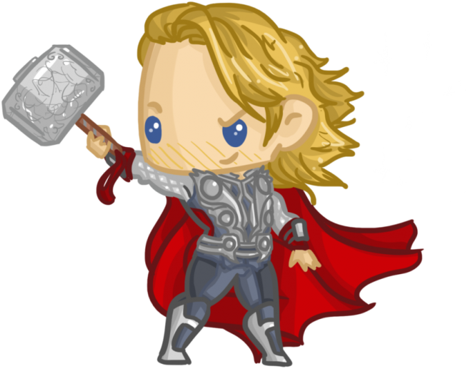 Thor Cute Png - Cartoon - Free Transparent PNG Download - PNGkey