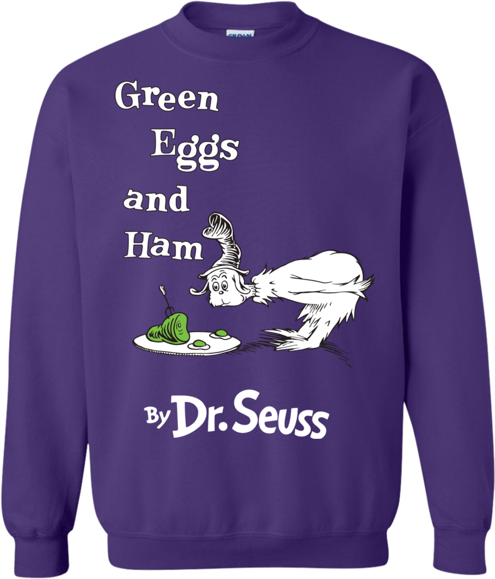 Download Dr Seuss Green Eggs And Ham Sweatshirt Green Eggs And Ham