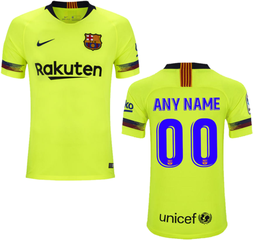 Download Barcelona 2018 19 Away Kit Enthopia - Sports Jersey PNG Image ...