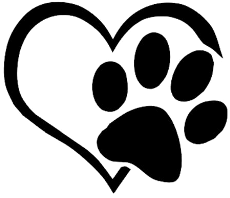 Download Mq Black Heart Footsteps Footprint Silhouette Paw Print Heart Png Png Image With No Background Pngkey Com