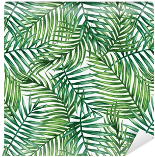 Download Watercolor Tropical Palm Leaves Seamless Pattern Tropical Leaves Pattern Watercolor Png Image With No Background Pngkey Com