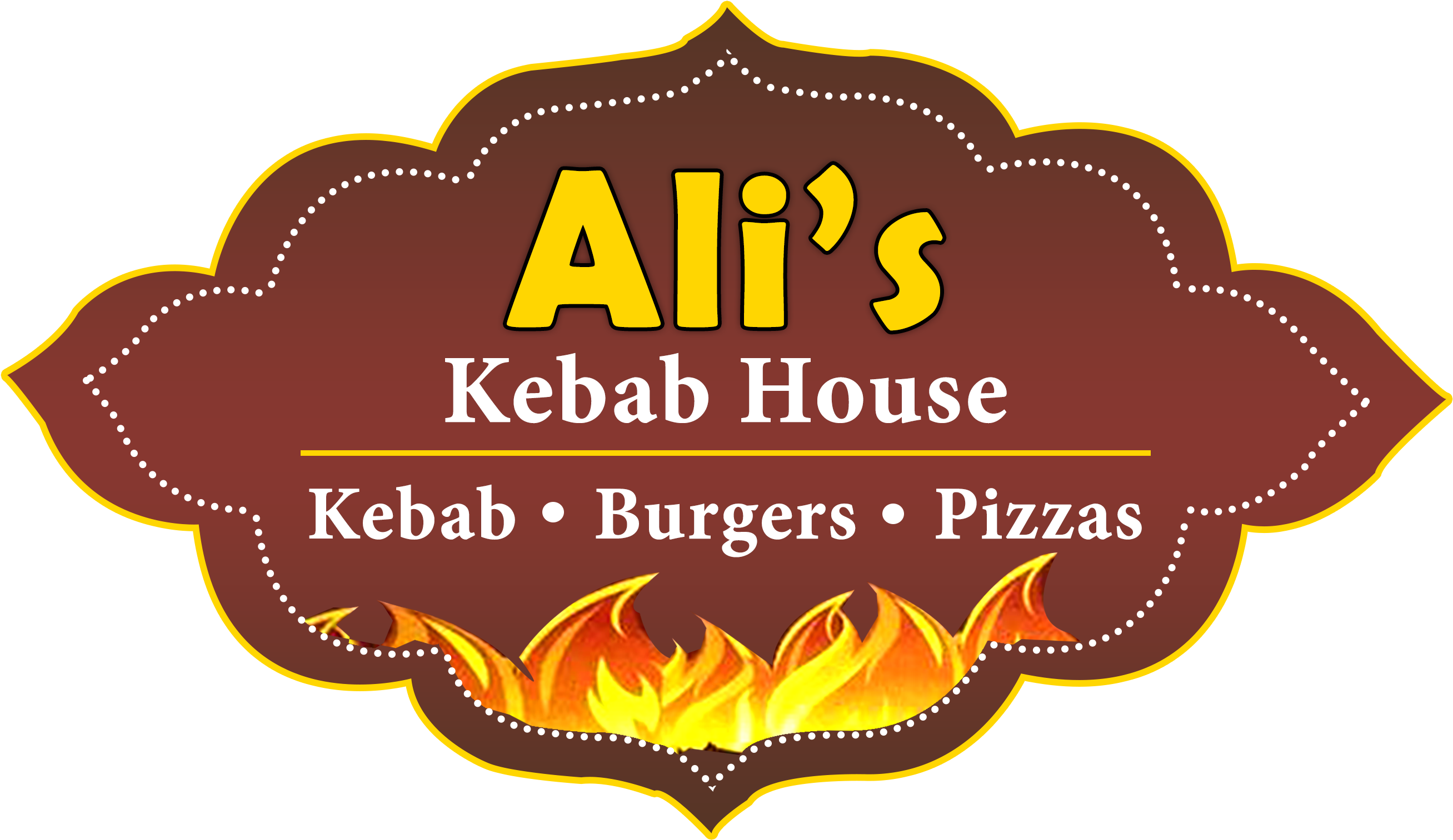 Ali's Kebab House - Kein (2988x1666), Png Download