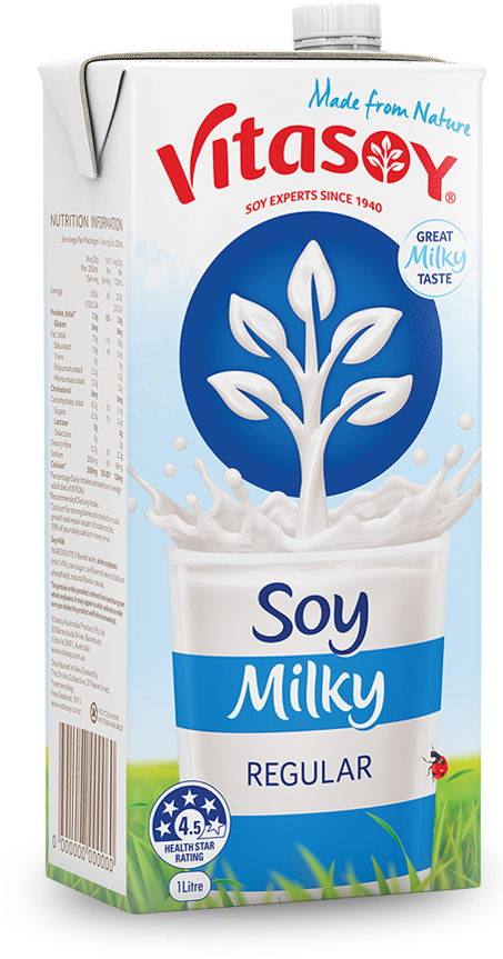 Home - Vitasoy Soy Milky Lite (452x872), Png Download