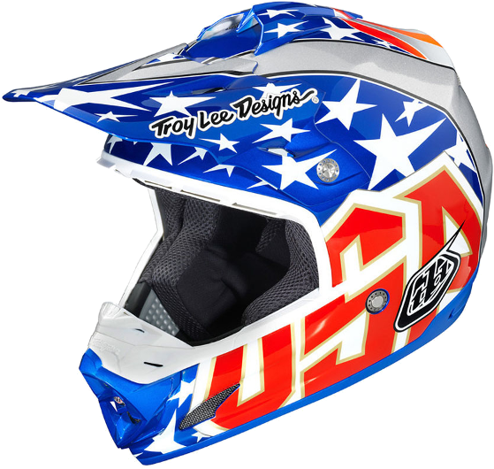 American flag outlet dirt bike helmet