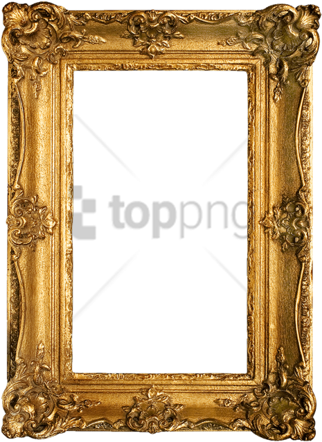 ornate gold frame png