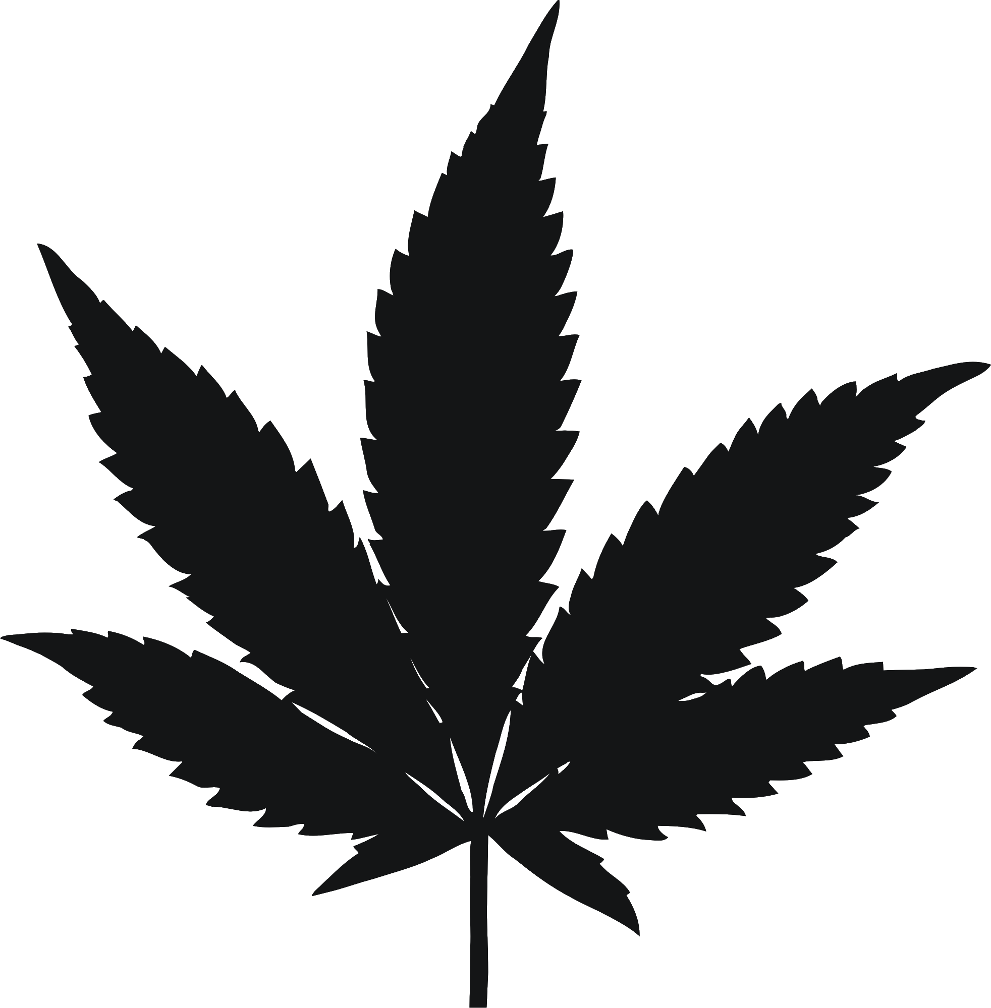 Drawing Hemp Transprent Png Free - Weed Logo Black And White Png - Free 