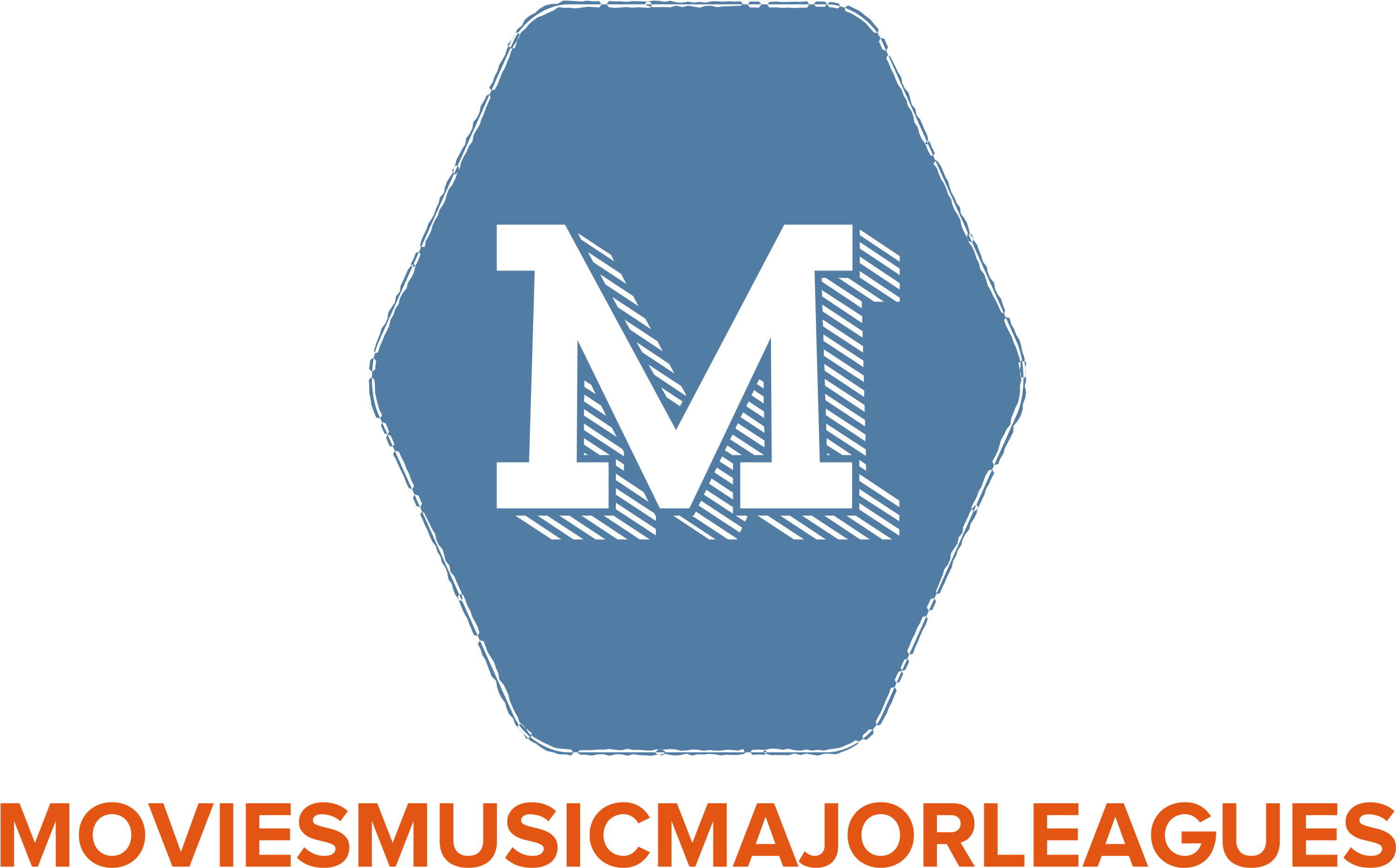 Download Movies, Music And The Major Leagues - Emblem PNG Image with No