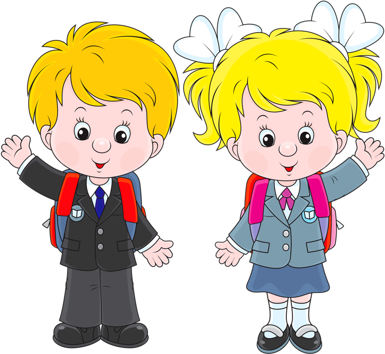 Download Girl Walking To School Clipart Boy And Girl Clip Art Png Image With No Background Pngkey Com