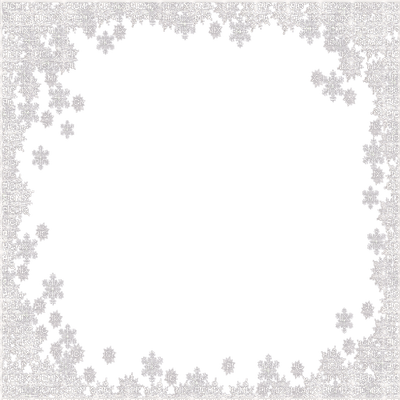 Download White Snow Flake Frame - Blue Snow Frame Png PNG Image with No ...