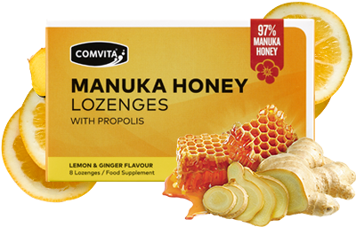 Download Comvita 97% Manuka Honey Lozenges - Lemon & Ginger PNG Image ...