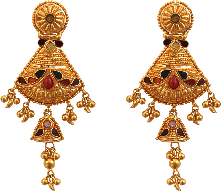 Download Gold Jewellery Earrings Jewelry Ufafokuscom Gold Earrings Jhumka Design Png Image With No Background Pngkey Com