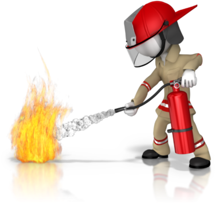 extinguish fire clipart background