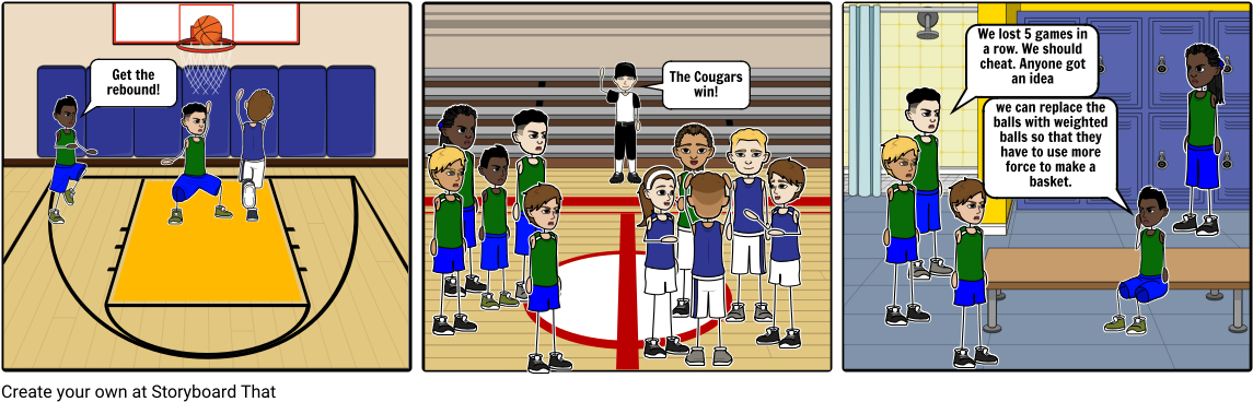 Download Basket-ball Mayhem - Cartoon PNG Image with No Background ...