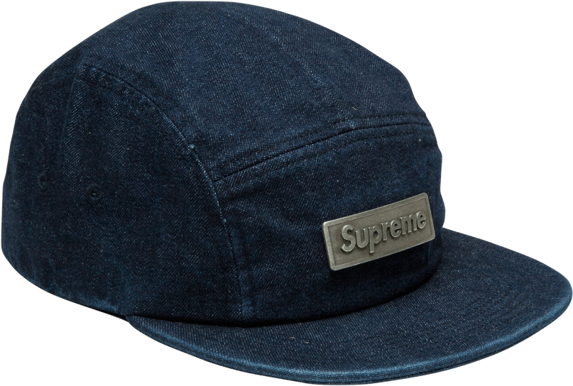 supreme metal plate camp cap