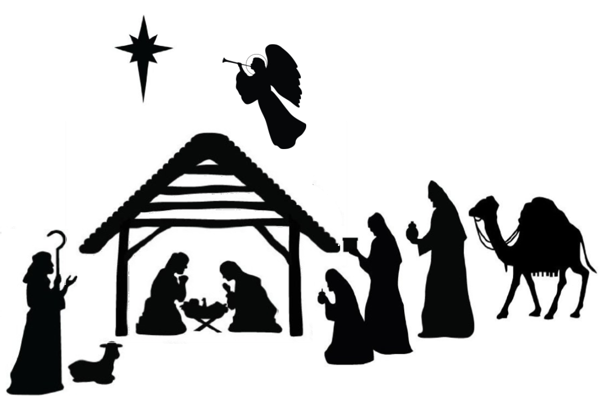 Download Nativity Silhouette Png Jpg Download Silouette Of Christmas 