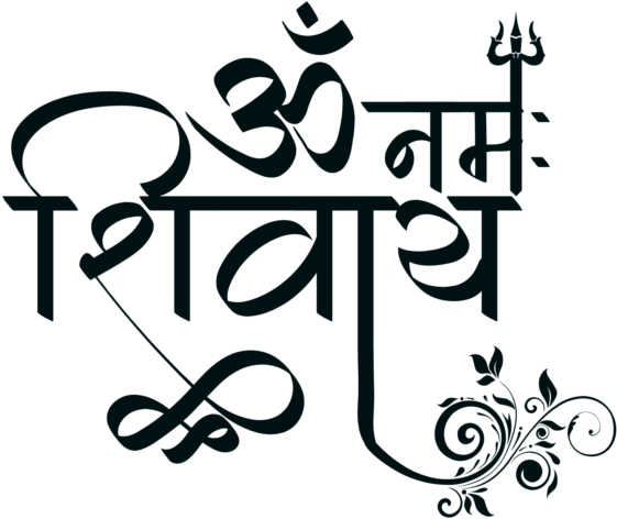 Download Om Namah Shivaya T Shirt Design - Calligraphy PNG Image with No  Background 