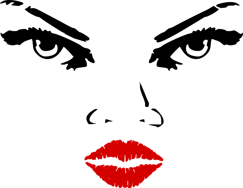 Download Features Facial Woman Lips Eyes Nose Red Lips Clip Art Png Image With No Background Pngkey Com - roblox red lips face