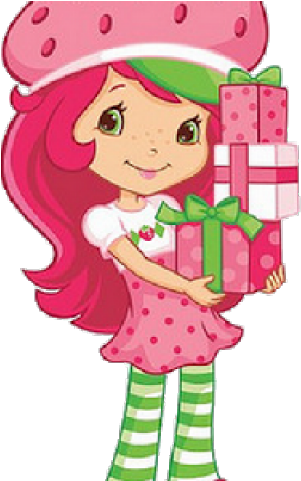 Strawberry Shortcake Holding Cake - Free Transparent PNG Download - PNGkey