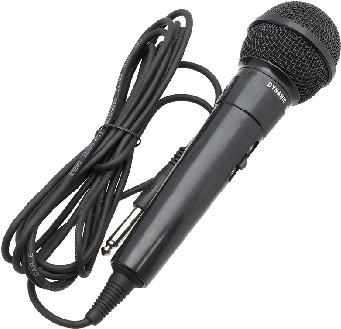 Download Handheld Dynamic Microphone Cable Png Image With No Background Pngkey Com