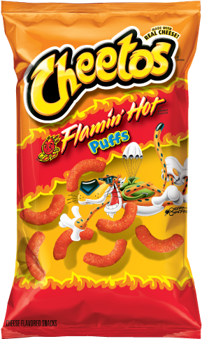 Download Cheetos Puffs Flamin Hot Png Image With No Background Pngkey Com