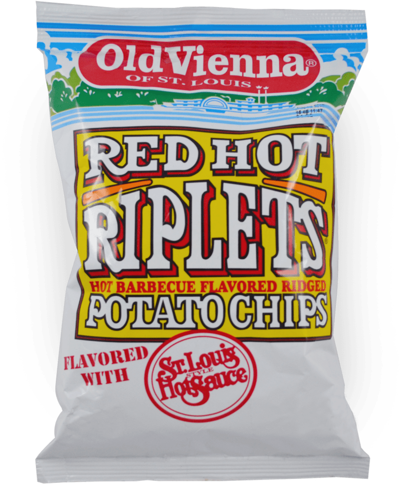 Download Old Vienna Red Hot Riplets Bag Old Vienna Red Hot Ripplet Chip 5oz Png Image With No