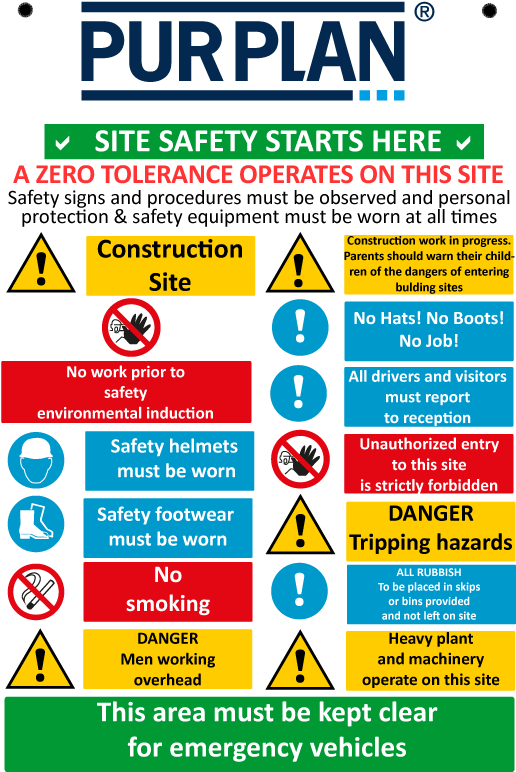 Download Purplan Safety - No Work Prior To Safety Induction PNG Image ...