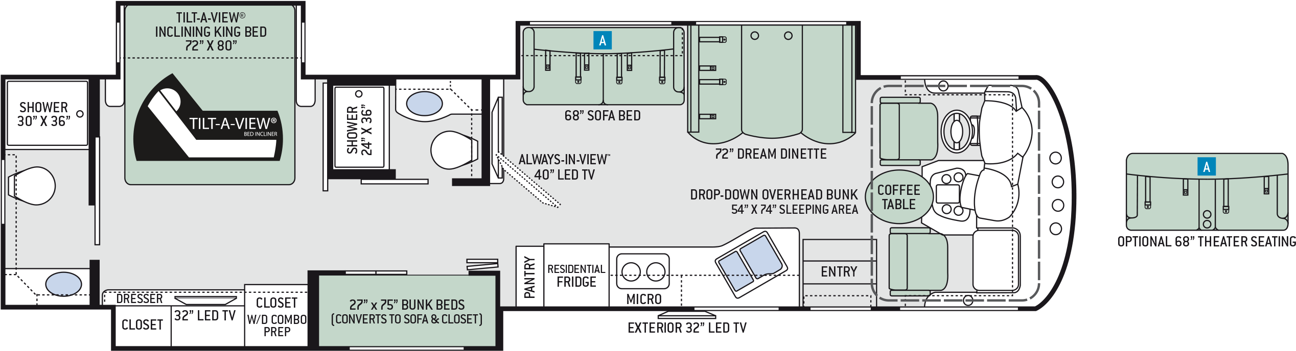 Download Travel Trailers With Bunk Beds Floor Plans Cougar X PNG Image ...