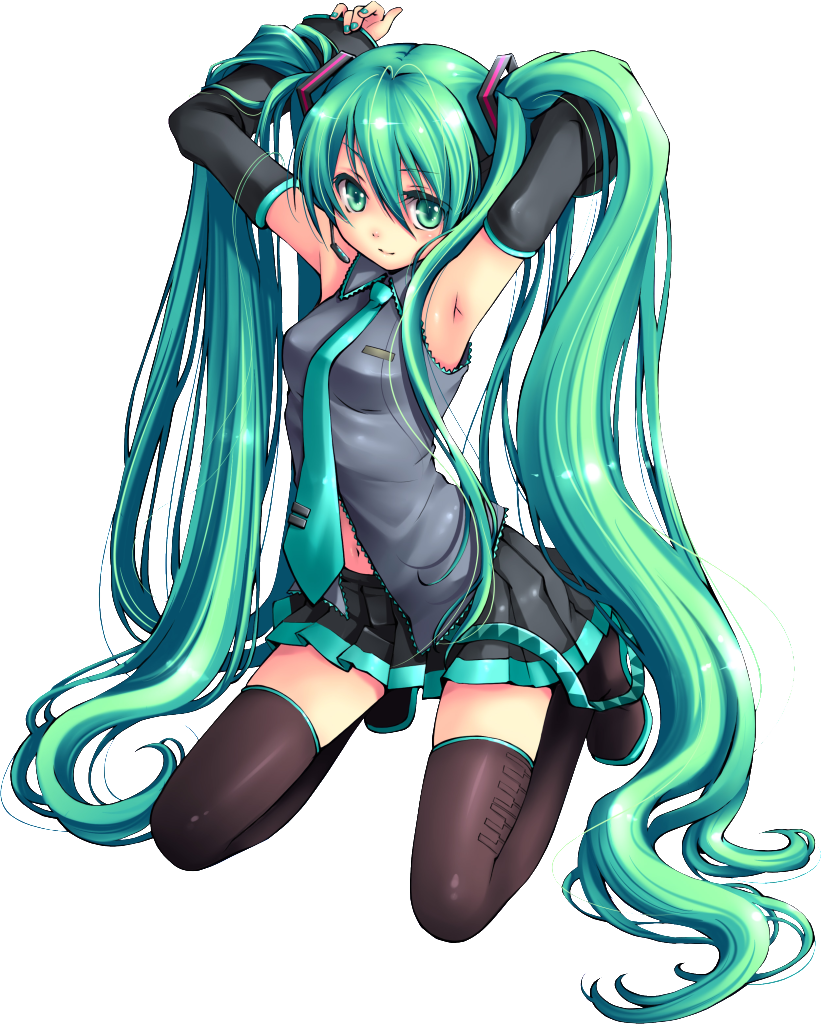 Hatsune Miku Render Anime Png Image Without Background Images