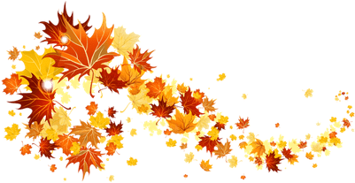 Autumn Leaves Banner - Fall Clipart Transparent Background - Free ...