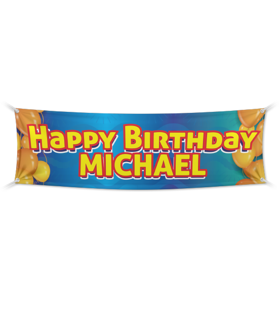 Download Michael Birthday Banner Celebration Sign PNG Image with No  Background 