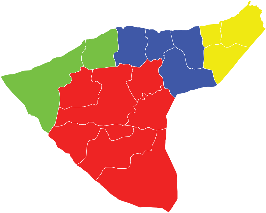 Download Al-hasakah Blank Subdistricts - Al Hasakah Governorate PNG ...