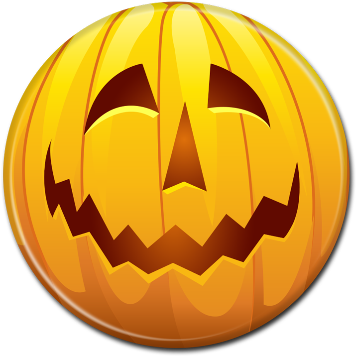 Halloween Button - - Halloween Button (800x800), Png Download