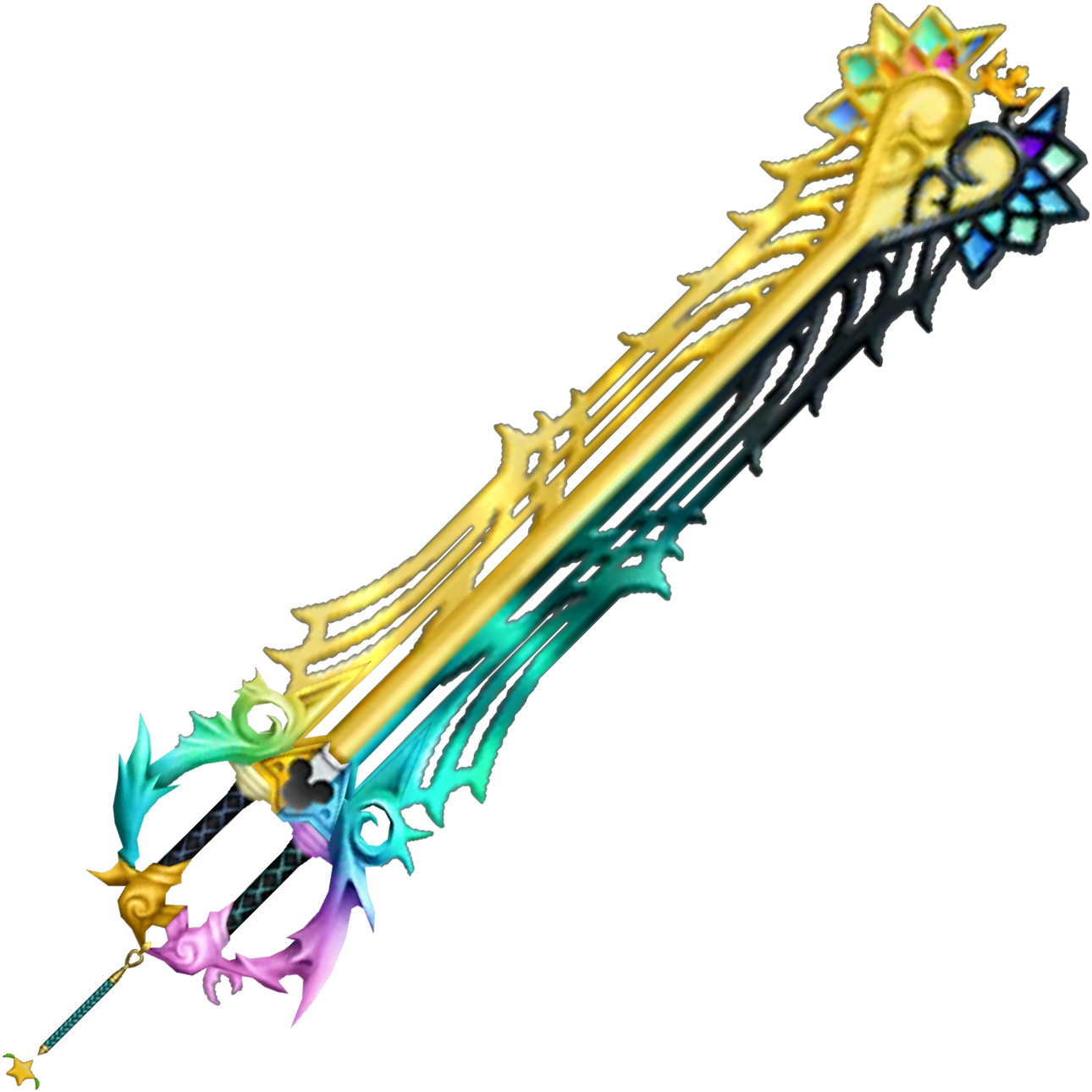 Download Combined Keyblade - Kingdom Hearts Combined Keyblade PNG Image ...