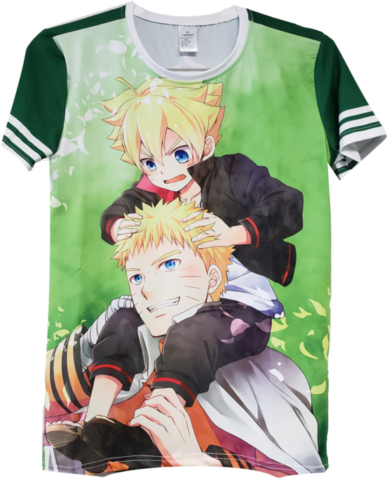 Download T Shirt Naruto And Boruto Padre Y Hijo Anime Png Image With No Background Pngkey Com