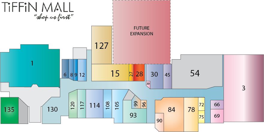 Tiffin Mall - Tiffin Mall Ohio (881x441), Png Download