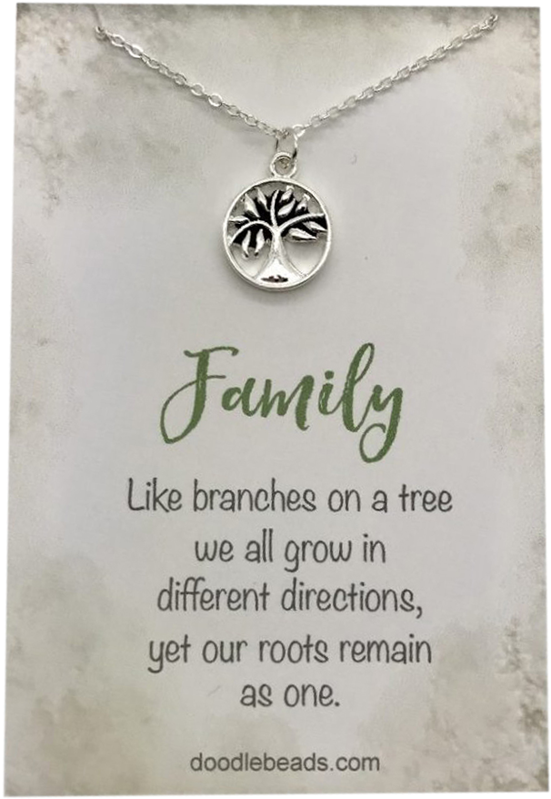 Family Tree Necklace - Locket (971x971), Png Download