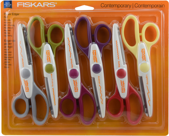 Herramientas De Corte - Fiskar's Paper Decorative Edger Scissors, Contemporary (600x600), Png Download