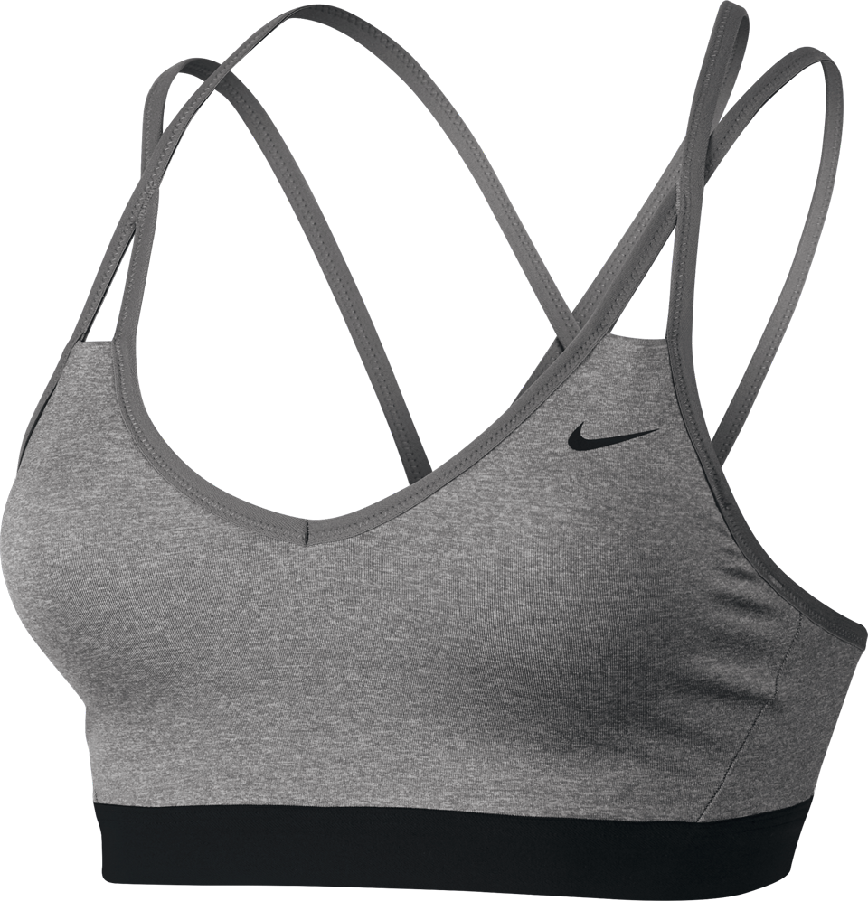 Download Grey And Black Nike Sports Bra PNG Image with No Background 