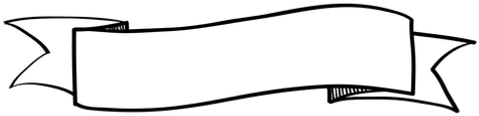 Download #banner #white #ribbon - Monochrome PNG Image with No ...