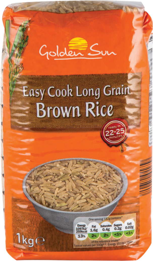 Golden Sun Easy Cook Brown Rice - Emmer (1500x1125), Png Download