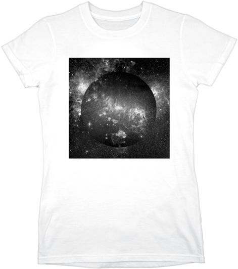 Hb Galaxy Art Ladies Tee - Milky Way (600x600), Png Download