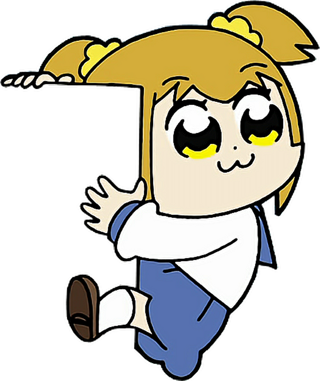 Download #popuko #popteamepic #anime #cute #freetoedit - Cartoon PNG Image  with No Background 