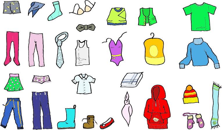 sports clothes clip art