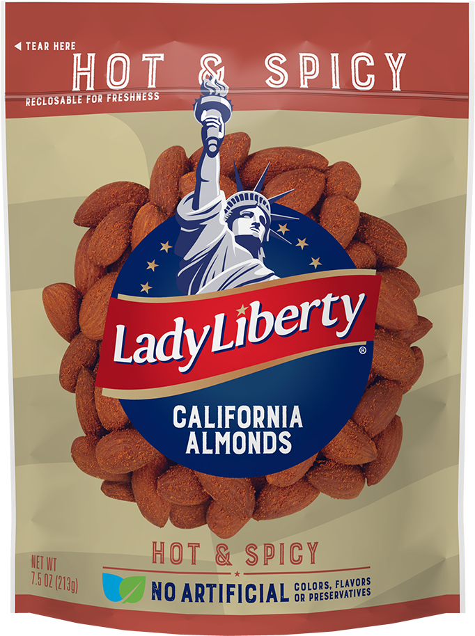 Hot & Spicy California Almonds - Poster (991x991), Png Download