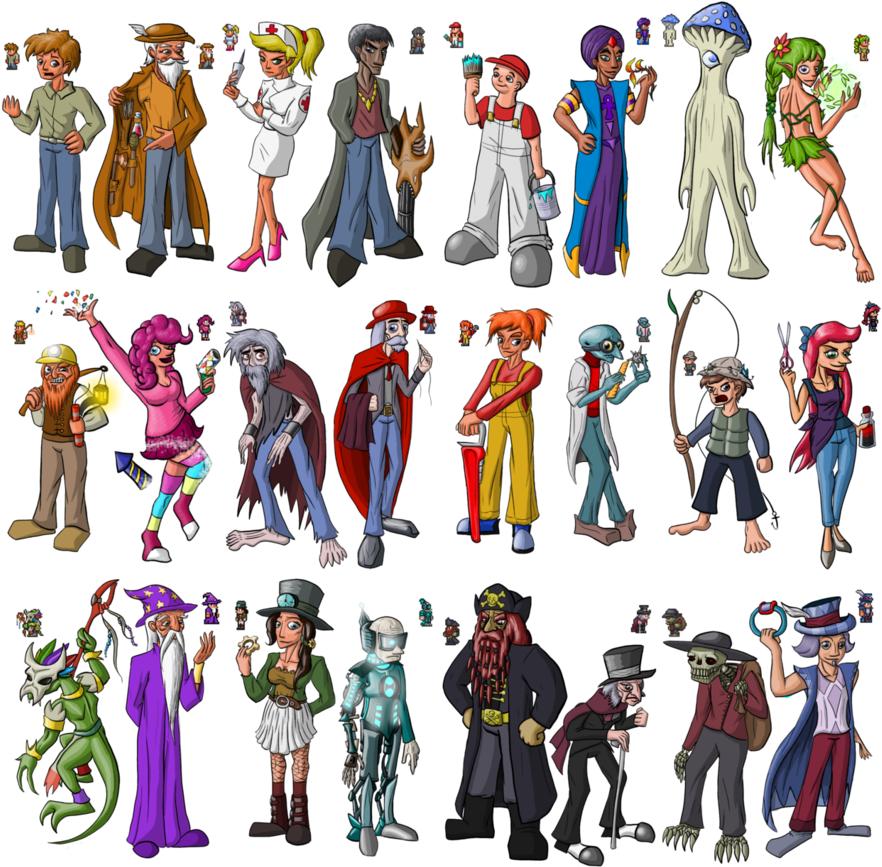 Image Result For Terraria Npc Fanart - Free Transparent PNG Download ...