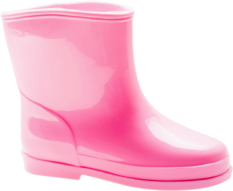 transparent pink boots